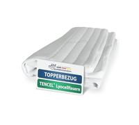 AM Qualitätsmatratzen Funda colchon 100x220 para 21 cm de Alto - Funda Protector colchon con Cremallera de 4 Lados - Made in Germany con Sello Oeko-Tex - Funda colchon Tencel - Funda colchón 100x220