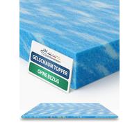 AM Qualitätsmatratzen Topper viscoelástico 160x200 sin Funda - Sobrecolchon Made in Germany - Cubre colchon 160x200 cm de Espuma de Gel Certificado Oeko Tex - Topper de Memory Foam de Gel para colchón