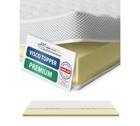AM Qualitätsmatratzen Topper viscoelástico 200x210 H2 - Cubre colchon Made in Germany - Topper 200x210 de Memory Foam Certificado Oeko Tex con Funda de Lyocell - Topper viscoelástico Memory Foam