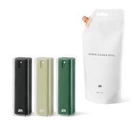 am Spray Limpiador de Pantallas 2 en 1 - Set de Limpieza con 3 Unidades y Recarga de 200 ml - Limpiador Pantalla móvil, TV, Ordenador, Coche, Monitor portátil y PC portátil, Verde