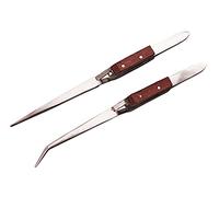 Am-Tech 2 piezas mango de madera pinzas Set, R0380