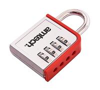 Am-Tech 4 dígitos combinación del candado de zinc, T1142