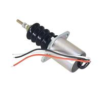 AM124379 AM103337 - Válvula solenoide de apagado de combustible de 12 V AM124380 compatible con John Deere Skid Steer Loader 375 570 575 Tractor 655 755 756 856 955 Tractor de jardín de césped 332