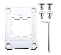 AM5 - Soporte de procesador AM5, marco de contacto antiflexión, con 4 tornillos y 1 destornillador de marco de fijación antiflexión, corrector, 75 x 56 mm, 2,95 x 2,2 pulgadas, plata