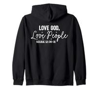 Ama a Dios, Ama a Las Personas - Mensaje Espiritual Sudadera con Capucha