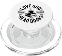 ¡Ama a Dios, Bebe café, Lee Libros! PopSockets PopGrip para MagSafe