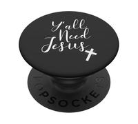 Ama a Jesús Cristiano Todos Necesitan a Jesús PopSockets PopGrip Adhesivo