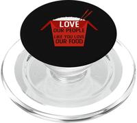 Ama a Nuestra Gente como tú ama Nuestra Comida Detener el Odio asiático AAPI PopSockets PopGrip para MagSafe