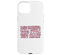 Ama a quien Quieras LGBTQAI+Queer Orgullo Gay Lindo Aliado Carcasa para iPhone 15 Plus
