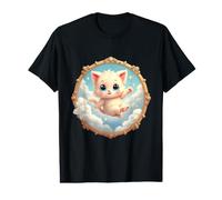 Ama a tu Gato - Gatos en Las Nubes Lindo Kawaii Gráfico Camiseta gráfica económica