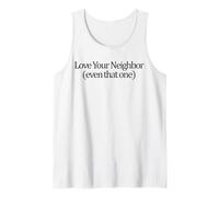 Ama a tu prójimo Incluso a Esa fe Cristiana Jesús Camiseta sin Mangas