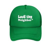 Ama A Tu Prójimo Mujer Hombre Snapback Cap Resistente Gorras Hip Hop Casual Gorra Trucker para Senderismo Running Deporte