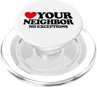 Ama a tu prójimo Sin excepciones Fe Cristiana Jesús PopSockets PopGrip para MagSafe