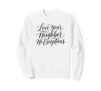 Ama a tu prójimo Sin excepciones Jesús de la Mujer Cristiana Sudadera