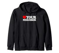 Ama a tu Vecino fe Cristiana Creyente Jesús Sudadera con Capucha