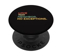 Ama a Tus vecinos Sin excepciones Jesús Versículo de la Biblia Dios Fe PopSockets PopGrip Adhesivo