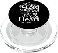 Ama al Señor Tu Dios con Todo Tu Corazón Matthew Catholic PopSockets PopGrip para MagSafe