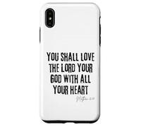 Ama al Señor tu Dios Mateo 22:37 Biblia Corazón Fe Carcasa para iPhone XS MAX