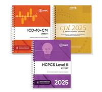 AMA CPT Book, ICD-10 Code Book, HCPCS Book - Paquete médico 2025 AAPC