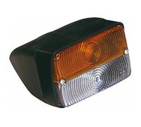 Ama Faro de dirección y posición para tractor 120 x 145 x 80 mm con base contorneada inclinada a 22° - Doble función luminosa, ideal para agricultura y vehículos de movimiento de tierra, fabricado en