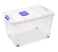 Peppa Pig Caja de almacenamiento Nº4 55 L transparente 59x40x35 con 4 ruedas 1121