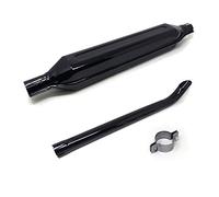 Ama Kit silenciador de escape tractor fiat: silenciador de escape tractor Fiat, collar completo, extensión curva