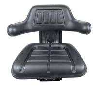 Asiento Ama Tractor con suspensión: Asiento de tractor en Sky Black, Muelle ajustable, Preparado para cinturón de seguridad