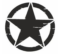 AMA SHOP Adhesivo preespaciado Estrella militar Army |Etiqueta engomada para Casco,Motocicleta, RV, Barco | AutoTuning |