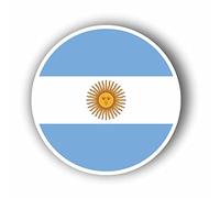 AMA SHOP Pegatina contorneada bandera Argentina mod.4 |Etiqueta engomada para Casco, Moto, Camper, Barco | AutoTuning |