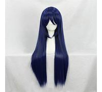 ¡Ama vive! ¡Ama vive! Sonoda Umi azul mixto 80 cm largo resistente al calor pelo cosplay peluca + gorro de peluca gratis