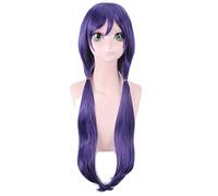 ¡Ama vive! Love Live Nozomi Tojo Pelucas Resistencia al calor Larga recta Púrpura Pelo sintético Cosplay Peluca + Casquillo de la peluca PL-359