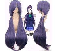 ¡Ama vive! Nozomi Tojo Purple Long Cosplay Wig + Wig Cap Love en vivo como la imagen