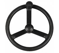 Ama Volante para tractor con pomo: volante de copa cónico C6 Danfoss 1, diámetro 360 mm, de plástico