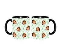 Amabery Taza personalizada Best Daddy Ever: taza de café personalizada con foto de cara de bebé, taza divertida para papá, tazas impresas con imagen de niño, regalo para papá, abuelo, marido, regalo