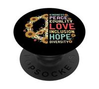 Amabilidad Girasol Paz Símbolo Amor Igualdad Justicia Social PopSockets PopGrip Adhesivo