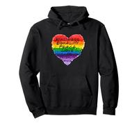 Amabilidad Igualdad Paz Amor Diversidad Corazón Arco Iris Or Sudadera con Capucha