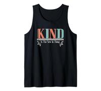 Amable Anti Bullying Inspirador Retro Gráfico Bondad Camiseta sin Mangas