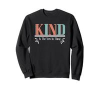 Amable Anti Bullying Inspirador Retro Gráfico Bondad Sudadera