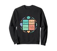 Amable Comunicación Habla Escuchar Diseño de Conciencia Sudadera