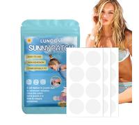 Amables Parches - Divertidos Parches Solar | Calcomanías De Recordatorio De Protector Solar Con Lindos Diseños Y Alertas Claras | Cambio De Color Reactivo UV Adecuado Para Viajes De Playa Sports Sport