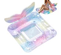 Amaca Gonfiabile Galleggiante - PVC 95x85cm Lettino Acqua Relax | Galleggiante Multifunzione con Supporto Ergonomico | Sedia Acquatica Portatile Mare Piscina Lago Fiume Estate Vacanze Outdoor