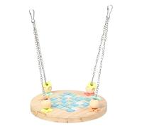 Amaca para pájaros - Swagist Swing - Refrigerante Bed de Verano para cocorito con Cacao con Accesorio de Jaula de Madera Resistente a la Madera