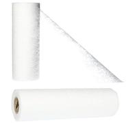 AmaCasa Camino de Mesa para Boda Comunión Banda de Mesa, para Todas Las festividades Rollo de 15cm/20m (Blanco, 15cm)