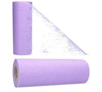 AmaCasa Camino de Mesa para Boda Comunión Banda de Mesa, para Todas Las festividades Rollo de 15cm/20m (Lila, 15cm)