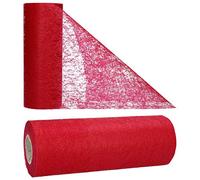 AmaCasa Camino de Mesa para Boda Comunión Banda de Mesa, para Todas Las festividades Rollo de 15cm/20m (Burdeos, 15cm)