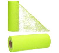 AmaCasa Camino de Mesa para Boda Comunión Banda de Mesa, para Todas Las festividades Rollo de 15cm/20m (Verde Manzana, 15cm)