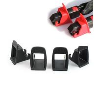 Amacoam Anclajes isofix, 4 Piezas ISOFIX Universal para Coche Adaptador isofix Sistemas de Fijación Unviersal para Asientos de Coche (Negro)