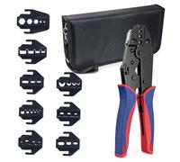 Amacoam® Crimpadora para Conectores Aislado, 8 Piezas Pinza Crimpatrice Capicorda Preciva Alicates Electricista de Presión para Terminales Eléctricos - Grimpadora Cables Electricos 0,5-35 mm²