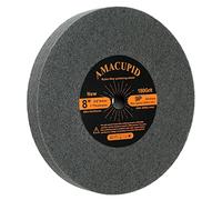AmaCupid Rueda desbarbadora, rueda de pulido de fibra de nailon 20 cm dureza 9P. Adecuado para máquina pulidora de muelas de escritorio. Acero inoxidable pulido, etc. Agujero del eje de 1,6 cm