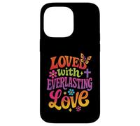 Amado con Amor Eterno Dios Jesús Fe Cristiana Carcasa para iPhone 14 Pro MAX
